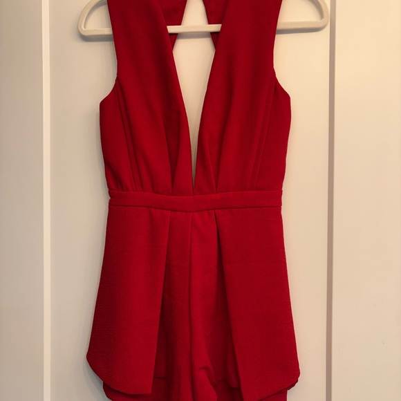 Lulu's Red Sleeveless Jumpsuit - Picture 1 of 2